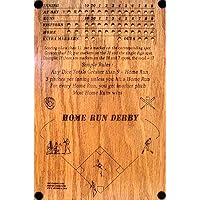 Home Run Derby Dice Baseball Game with Triangle Peg Game on Reverse (Oak)