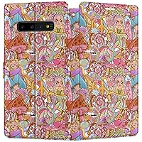 Wallet Case Replacement for Samsung Galaxy S23 S22 Note 20 Ultra S21 FE S10 S20 A03 A50 60s Magnetic PU Leather Peace Snap Card Holder Flip Groovy Hippie Folio Flowers Indie Retro Cover