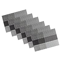 Woven Charcoal Placemat Set/6 (18