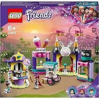 LEGO 41687 Friends Magical Funfair Stalls Fairground Carnival Set, Amusement Park Toy, Gifts for 6 Plus Year Old Girls and Boys with Magic Trick
