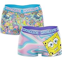 SpongeBob SquarePants Sports Bra and Boy Short Underwear Set in Sizes S, M, L and XL