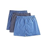 Harbor Bay by DXL Big and Tall 3-Pack Stripe Woven Boxers