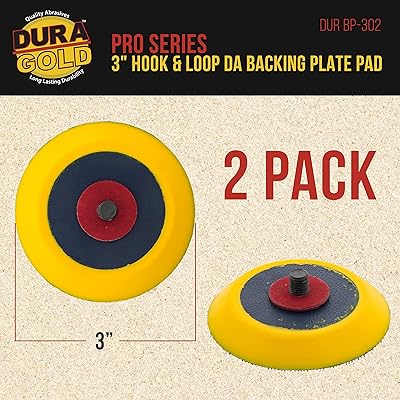 Mua Dura-Gold Pro Series 3 Hook & Loop DA Backing Plate Pad, 2