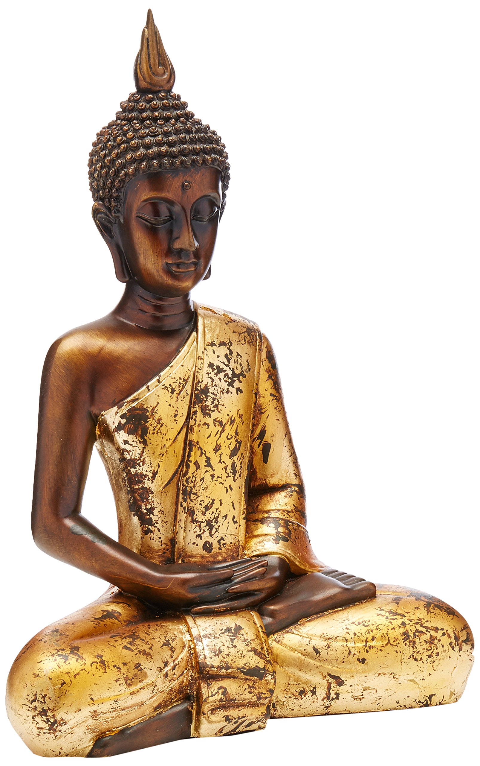 Oriental Furniture 16" Thai Sitting Buddha Statue