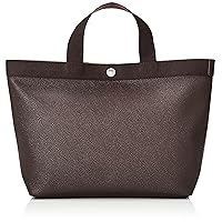 Herbe Chaplier Women's Handbag, Luxcoated Canvas Square Tote Bag, B5 Size (M)
