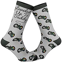 Crazy Dog T-Shirts Men's Dad Socks Funny Fathers Day Graphic Novelty Footwear