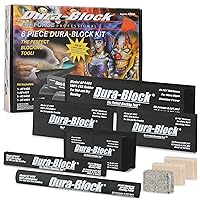Dura-Block Set 6pc - Flexible EVA Foam Wet or Dry Autobody Sanding Blocks Kit for Automotive Bodywork