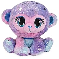 GUND P.Lushes Pets Gem Stars Collection, Skylar Royale Monkey Stuffed Animal, Purple/Blue, 6”