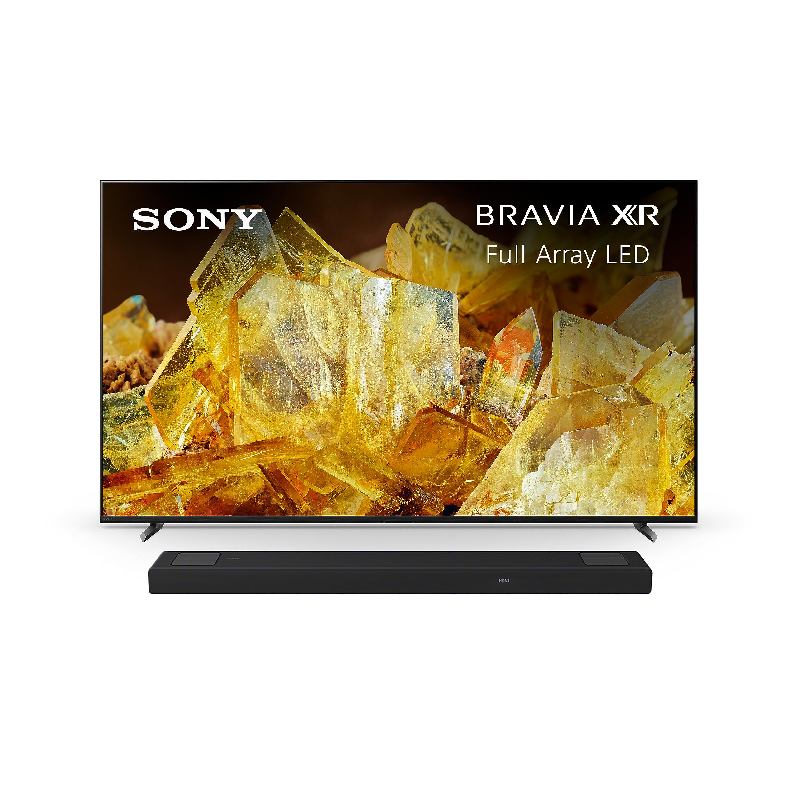 Sony 65 Inch BRAVIA XR X90L Full Array LED 4K HDR Google TV HT-A5000 5.1.2ch Dolby Atmos Sound Bar