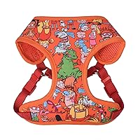 Nickelodeon for Pets All Stars Dog Harness, Size Medium | No Pull Dog Harness Vest with Nickelodeon Characters from Rugrats, Hey Arnold, and More | Soft and Comfortable No Escape Dog Harness