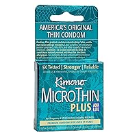 Kimono Microthin W/ Aqua Lube 3Pk