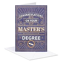 American Greetings Master's Degree Graduation Card (Impressive Achievement)