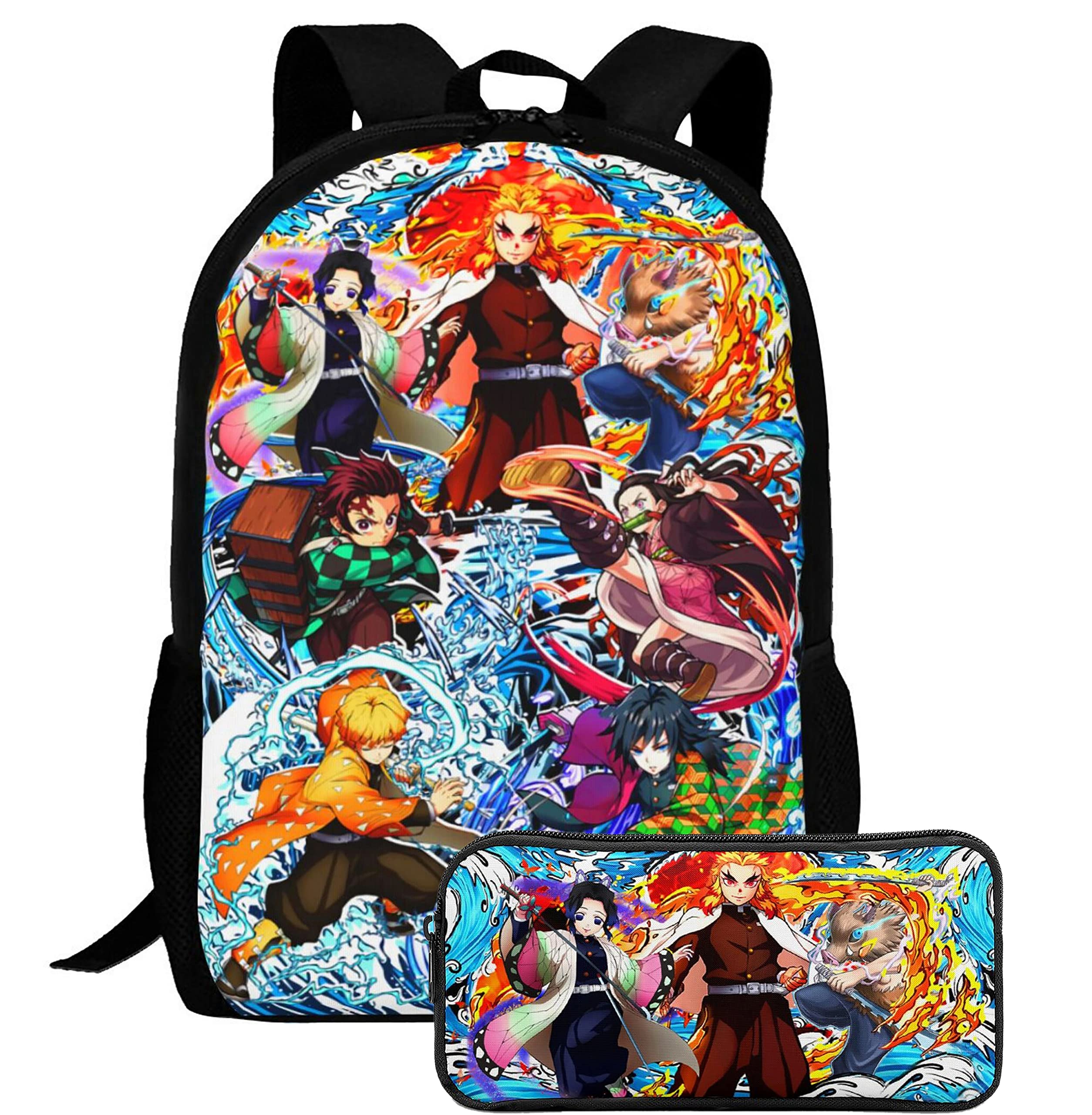 JUNYOUK Anime Demon Slayer Backpack for Boys Girls School Bags Laptop Bag  Waterproof Multifunction USB Charging UAE | Dubai, Abu Dhabi