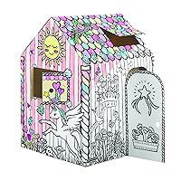 Bankers Box at Play Unicorn Playhouse, Cardboard Playhouse and Craft Activity for Kids