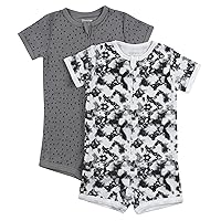 Baby Rompers, Ultimate Zippin Short Sleeve Romper for Boys & Girls, 2-Pack