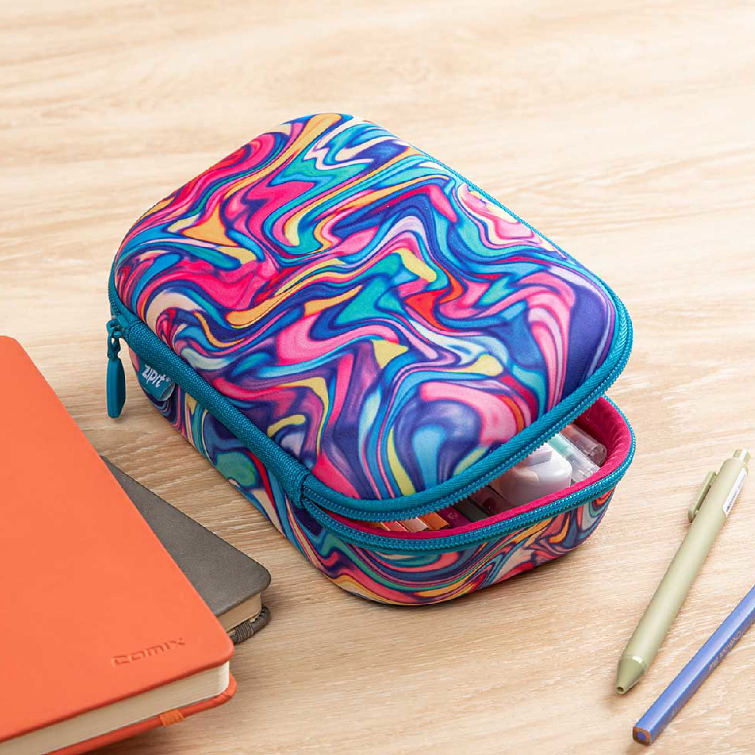 ZIPIT Colorful Pencil Box for Girls | Pencil Case for School | Organizer Pencil Bag | Large Capcity Pencil Pouch