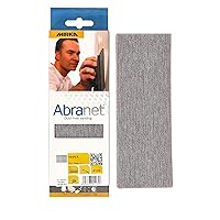 Mirka Abranet Net Sheets / 2 3/4 x 8 inch/Grit 120 / sandpaper sanding Sheet Hook and Loop / 10 pcs / ‎9A-150-120RP