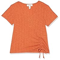 Girls' Short Sleeve Wrap T-Shirt Top
