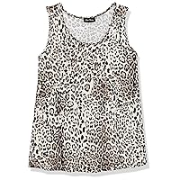 Star Vixen Women's Petite Sleeveless U-Neck Easy Fit Pullover Brushed Knit Top