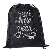 Mato & Hash New Year’s Eve Party Goody Bags, Table Top New Years Decorations, 2019 Gift Bags - Black CA2655NYE S3