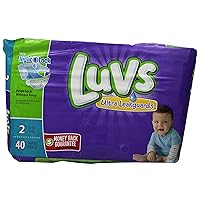 Luvs with Ultra Leak Guards Diapers, Size 2, 40 Count