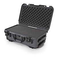 Nanuk 935-1007 Waterproof Carry-On Hard Case with Wheels and Foam Insert - Graphite