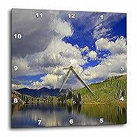 3dRose DPP_26265_1 Lower Cataract Lake in Eagle Net Wilderness-Wall Clock, 10 by 10-Inch
