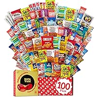 Snack Box Care Package -100 Piece Food Snack Variety Pack for, College Kids, Adults, Military, Boyfriend, Girlfriend, Office,Birthdays, –Snack Packs Includes Chips, Cookies, Candys, & More