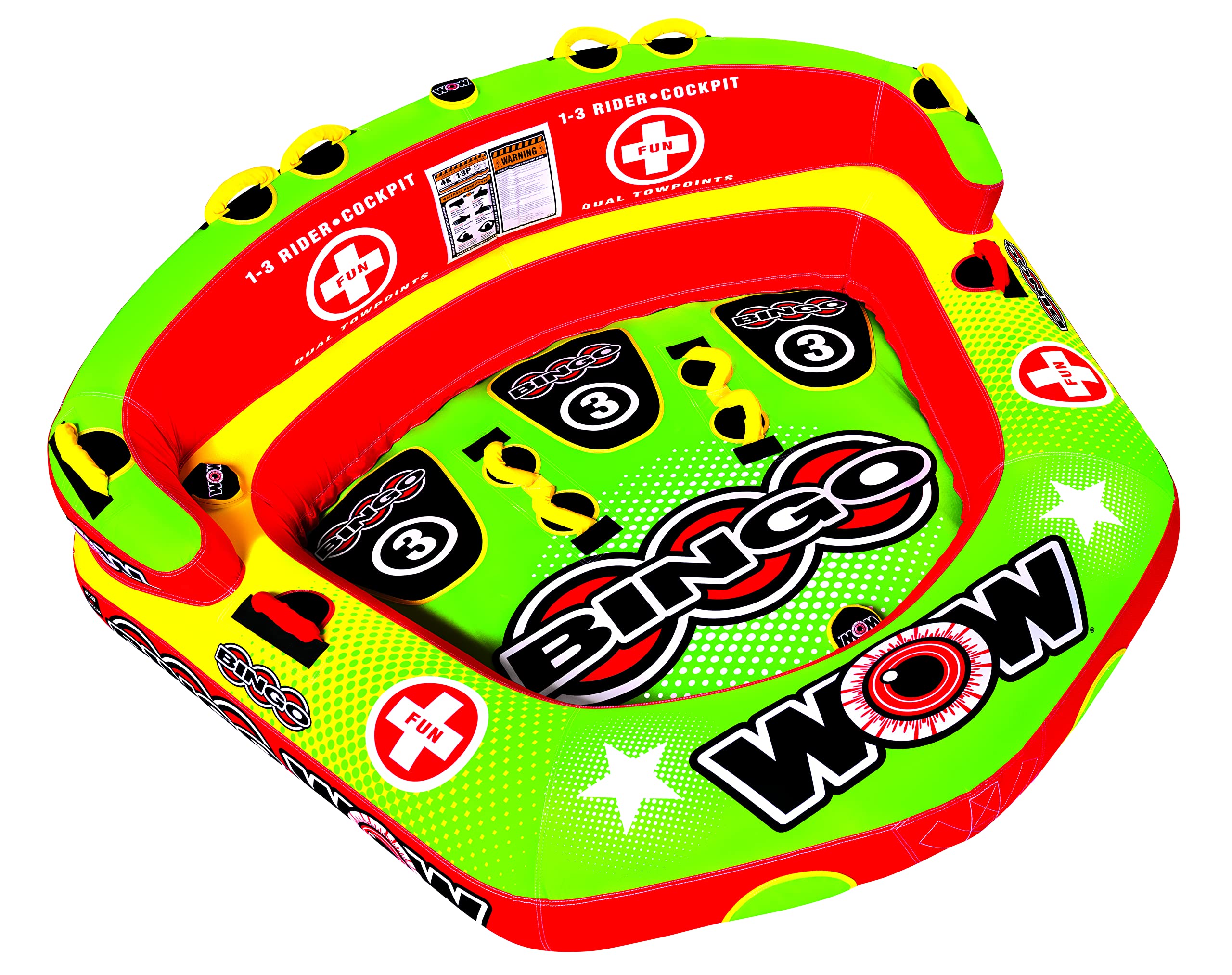 WOW World of Watersports Bingo Cockpit Inflatable Towable Cockpit Tube for Boating