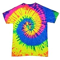 Tie Dye Shirt Multi Color Neon Rainbow Swirl Kids T-Shirt