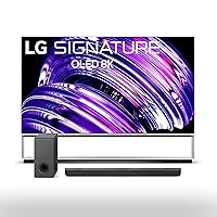 LG Signature 88-inch Class OLED Z2 Series 8K Smart TV with Alexa Built-in OLED88Z2PUA S90QY 5.1.3ch Sound bar w/Center Up-Firing, Dolby Atmos DTS:X, Works w/Alexa, Hi-Res Audio, IMAX Enhanced