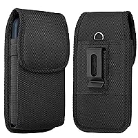 Cell Phone Holster for iPhone 15 Plus Pro Max iPhone 14 Pro Max 13 Pro Max 12 Pro Max, 11 Pro Max, Xs Max Case with Belt Clip Cellphone Belt Holder Pouch (Fits Phone with Otterbox Case on)