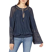 Ramy Brook Women's Tilly Embellished Long Sleeve Top