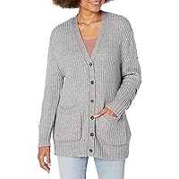 Women's Grey Cable Knit Cardigan