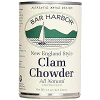 Bar Harbor Chowder, All Natural New England Clam, Cans - 15 Ounce