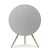 Bang & Olufsen Beosound A9 (5th Generation) - Iconic and Powerful Multiroom WiFi and Bluetooth Home Speaker with Active Room Compensation, Natural Aluminum