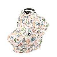 5-in-1 Multi-Use Cover: Nursing Covers for Breastfeeding, Infinity Scarf, Nursing Shawl, Car Seat Cover, Shopping Cart Cover, Carrier Cover, Privacy Nursing Cover - Tropicana