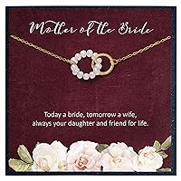 Mother of The Bride Gifts from Daughter Mother of Bride Necklace from Bride Wedding Gifts for Mother of Bride Mother Daughter Necklace Wedding Mom
