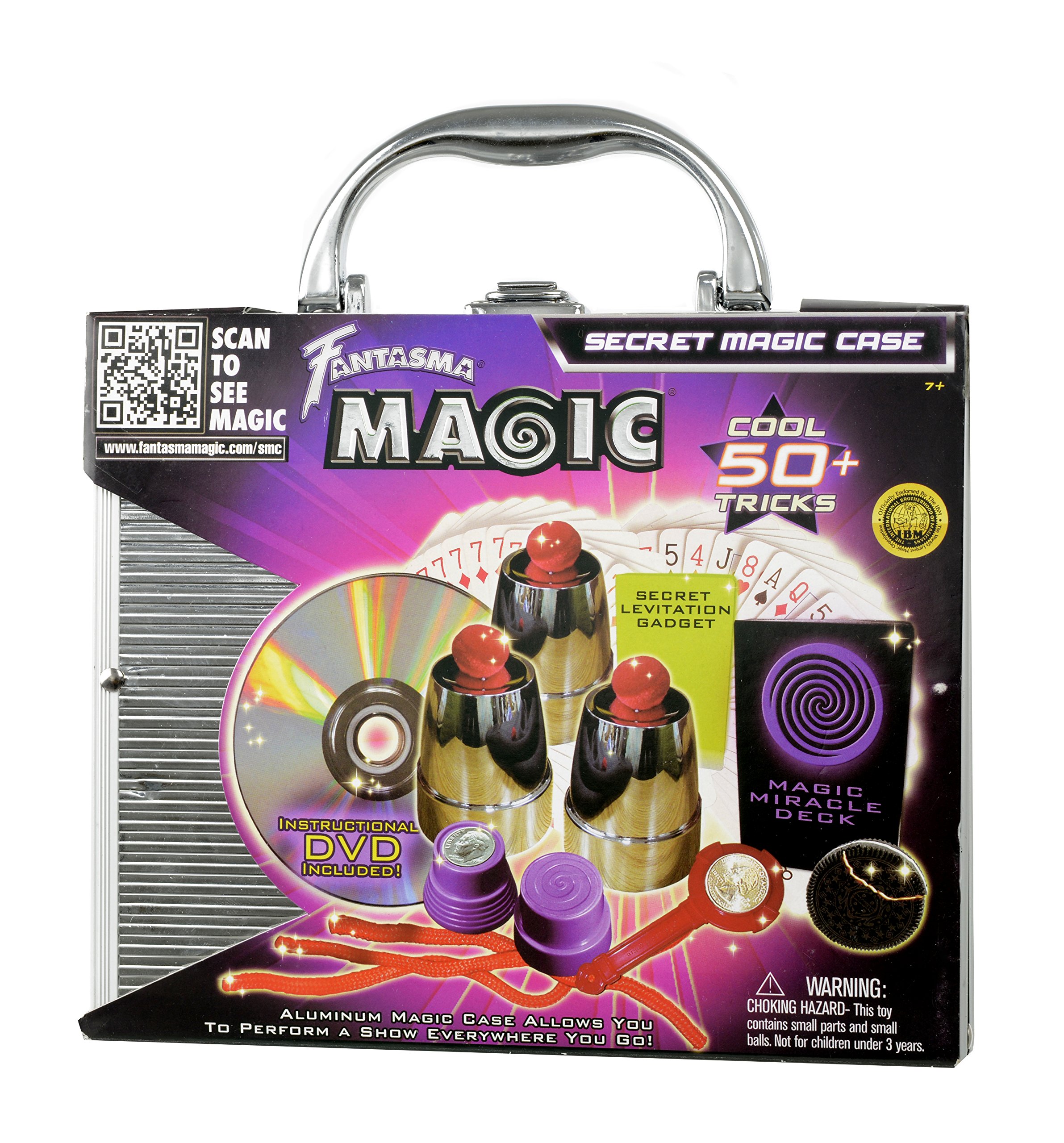 Fantasma Magic Secret Magic Case with Over 50 Tricks and Instructional DVD in Aluminum Carrying Case