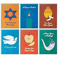 Hallmark Tree of Life Rosh Hashanah Card Assortment, Sweet Joys (36 Cards with Envelopes)