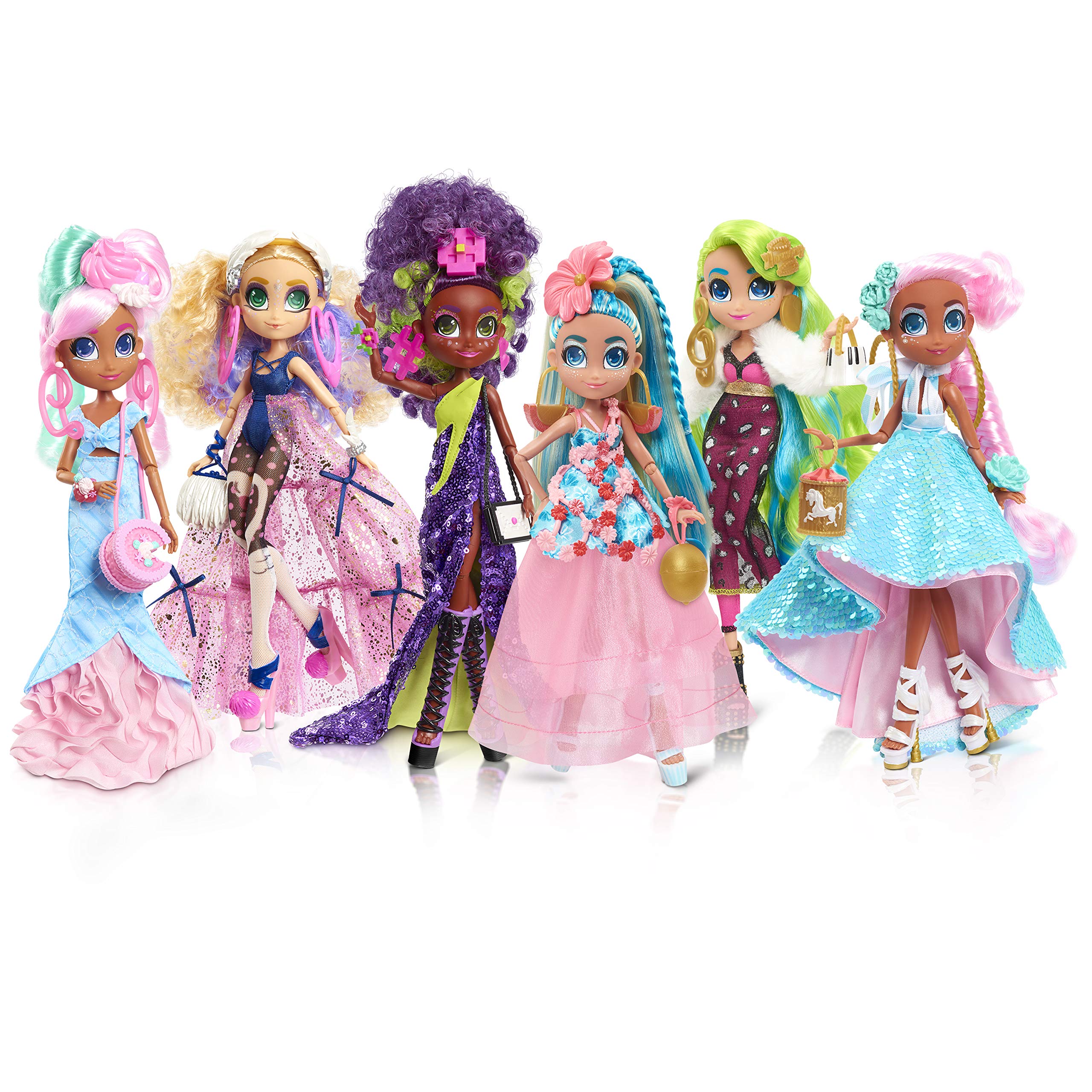 Hairdorables Hairmazing Prom Perfect Fashion Dolls, Willow, Pink and Green Hair, Kids Toys for Ages 3 Up, Gifts and Presents by Just Play