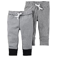 Carter's Baby Boys' 2-Pack Striped Pants Newborn