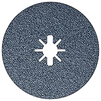 FBX636 25-Pack 6 In. X-LOCK Coarse Grit Abrasive Fiber Discs 36 Grit Compatible with 7/8 In. Arbor for Applications in Metal Surface Finishing, Weld Blending, Rust Removal