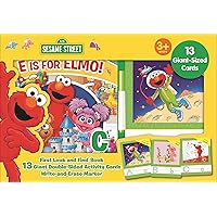 Sesame Street - Explore and Play with Sesame Friends: First Look and Find Book, 13 Giant Double-Sided Alphabet Cards, and Write-and-Erase Marker - PI Kids Sesame Street - Explore and Play with Sesame Friends: First Look and Find Book, 13 Giant Double-Sided Alphabet Cards, and Write-and-Erase Marker - PI Kids Board book