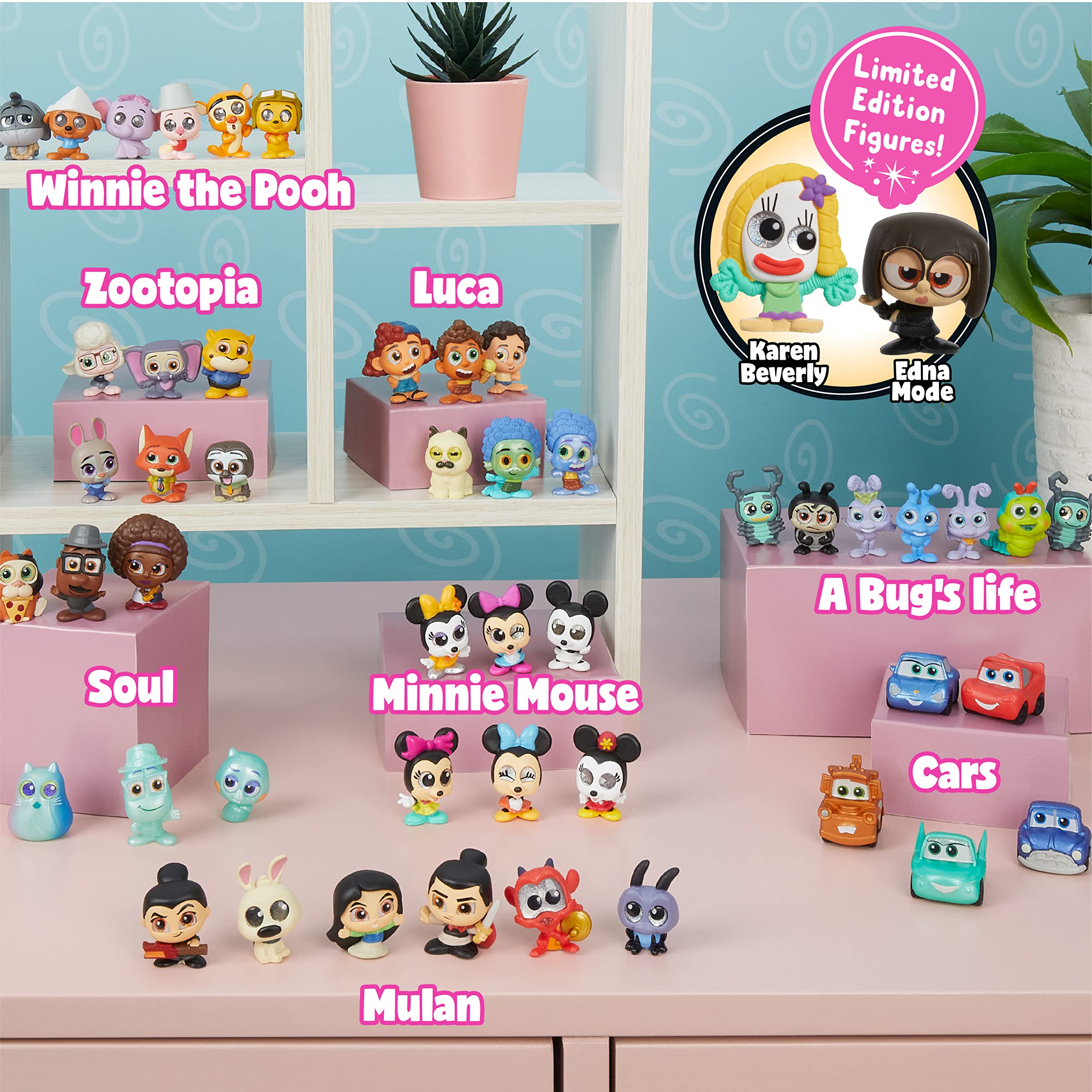 DOORABLES Disney Multi Peek Series 9, Collectible Blind Bag Figures, Officially Licensed Kids Toys for Ages 5 Up, Gifts and Presents by Just Play