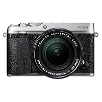 Fujifilm X-E3 Mirrorless Digital Camera, Silver with Fujinon XF18-55mm F2.8-4 Optical Image Stabilisation Lens Kit