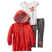 Kids Headquarters Baby Girls' Jacket With Tee And Pants