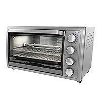 Black+Decker TO4314SSD Rotisserie Convection Countertop Toaster Oven, Stainless Steel