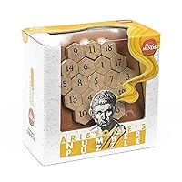 Great Minds Aristotle’s Number Brain Teaser Puzzle 3D Wooden Puzzles by Professor Puzzle.
