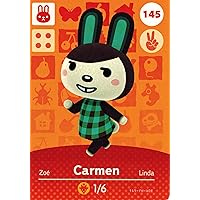 Nintendo Animal Crossing Happy Home Designer Amiibo Card Carmen 145/200 USA Version